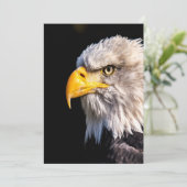Bald Eagle Profile Blank Note Kaart (Staand voorkant)