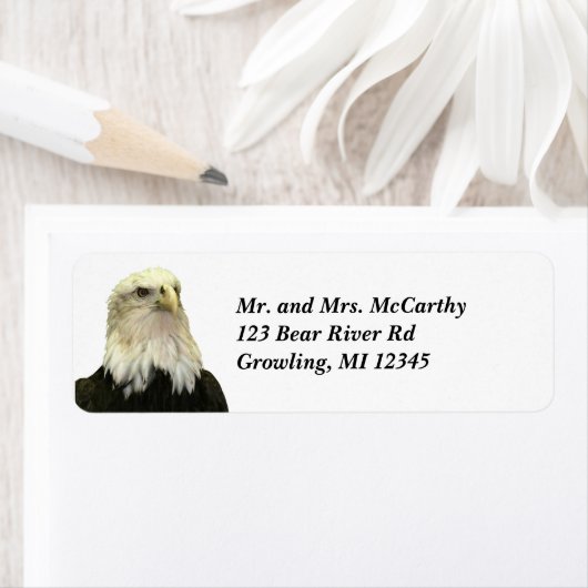 Bald Eagle Return-label Etiket (Insitu)