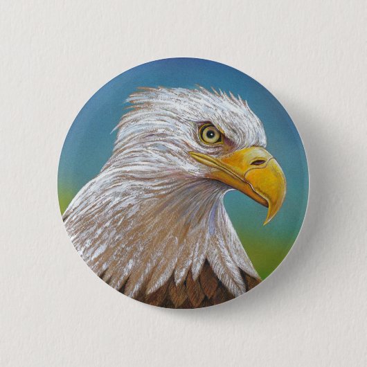 Bald Eagle Ronde Button 5,7 Cm (Voorkant)