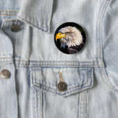 Bald Eagle Ronde Button 5,7 Cm (In situ)