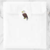 Bald Eagle Ronde Sticker (Tas)