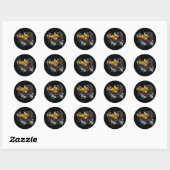 Bald Eagle Ronde Sticker (Vel)