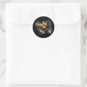 Bald Eagle Ronde Sticker (Tas)