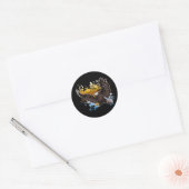 Bald Eagle Ronde Sticker (Envelop)