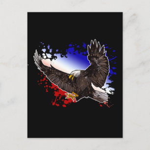 Bald Eagle - Rood, wit en blauw Briefkaart
