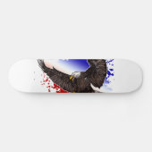 Bald Eagle - Rood, wit en blauw Skateboard (Horizontaal)
