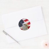 Bald Eagle Round Stickers (Envelop)