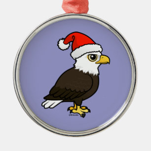 Bald Eagle Santa Metalen Ornament