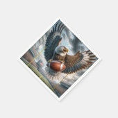 Bald Eagle scoort een touchdown Servet (Hoek)