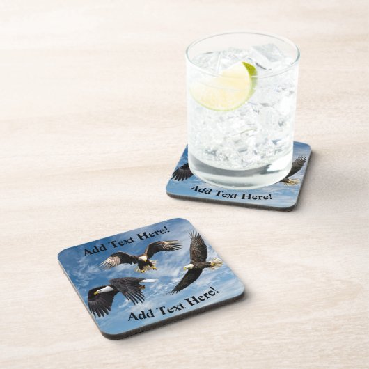 Bald Eagle Soaring Bier Onderzetter (Rechterzijde)