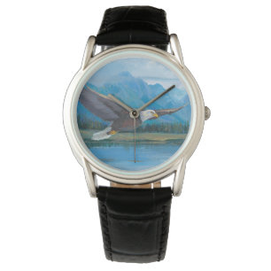 Bald Eagle Soaring Horloge