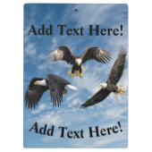 Bald Eagle Soaring Klembord (Achterkant)