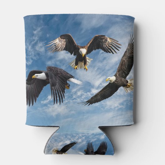 Bald Eagle Soaring Koelbox Blikjeskoeler (Achterkant)
