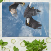 Bald Eagle Soaring Theedoek (Gevouwen)