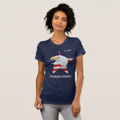 Bald Eagle, Star, aanpasbaar voor vlag geweldige T-shirt (Voorkant volledig)