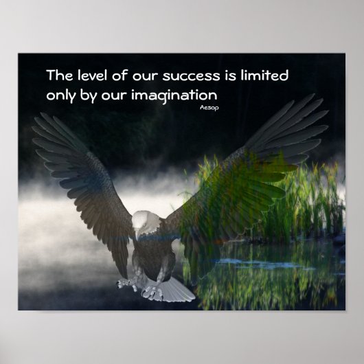 Bald Eagle Success Quote Inspirerend Poster (Voorkant)