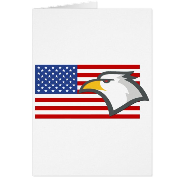 Bald Eagle sur le drapeau américain (Devant)