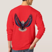 bald eagle t-shirt (Achterkant)