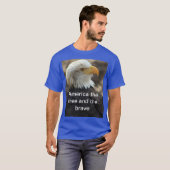 Bald Eagle  T-shirt  THE FREE AND THE BRAVE (Devant entier)