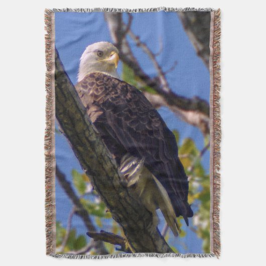 Bald Eagle Throw Blanket Deken (Voorkant Verticaal)