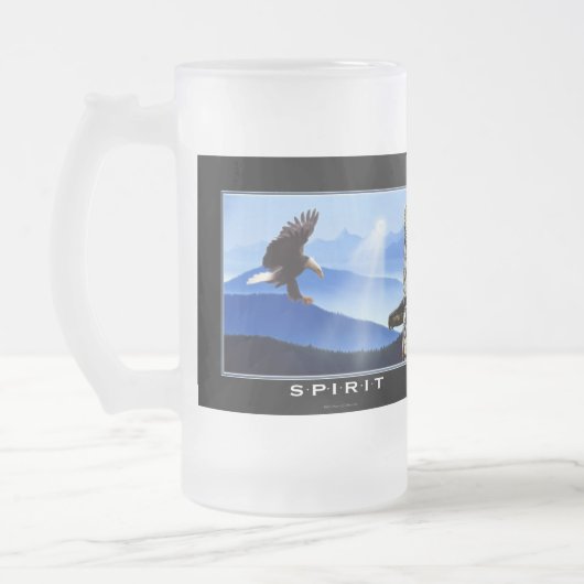 Bald Eagle & Totem-Pole Drink Mok (Links)