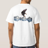 Bald Eagle, Totem Pole, Raven & Mountain T-shirt (Achterkant)