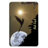 Bald Eagle Totem & Super Moon Wildlife Magneet (Verticaal)