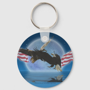 BALD EAGLE & US VLAG Patriot Series Sleutelhanger
