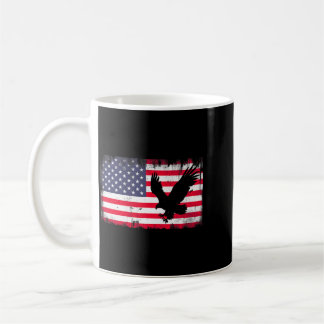 Bald Eagle Usa Flag Patriotic Fourth Of July Dom Koffiemok