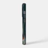 Bald Eagle vangt een zalm in de schemering iPhone Hoesje (Linkerkant)