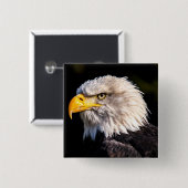 Bald Eagle Vierkante Button 5,1 Cm (Voorkant /achterkant)