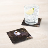 Bald Eagle Vierkante Kartonnen Onderzetter (Insitu)