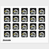 Bald Eagle Vierkante Sticker (Vel)