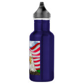 Bald Eagle voor de Amerikaanse vlag Patriottische Waterfles (Rechts)
