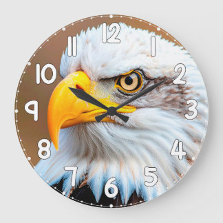 Bald Eagle Wall Clock – American Eagle Wildlife Na Grote Klok