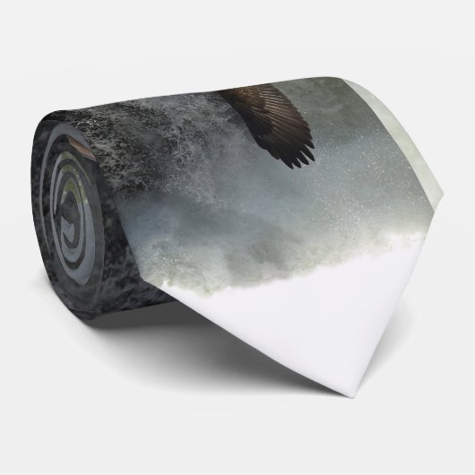 BALD EAGLE & WATER FALL Cravate cadeau (Roulé)