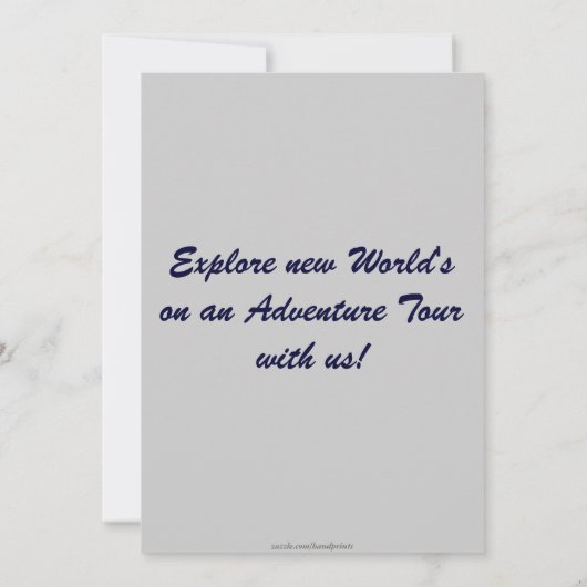 Bald Eagle & Waterfall Invitation Kaarten (Achterkant)