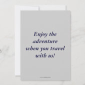 Bald Eagle & Waterfall Invitation Kaarten (Achterkant)