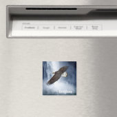 Bald Eagle & Waterfall Wildlife Natuur Magnet Magneet (Insitu (Vaatwasser))