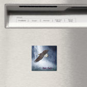 Bald Eagle & Waterfall Wildlife Natuur Magnet Magneet (Insitu (Vaatwasser))