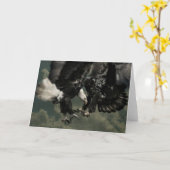 Bald Eagle Wenskaart Kaart (Gele Bloem)