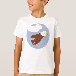 Bald Eagle Whimsical Cartoon Art T-shirt
