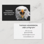 Bald Eagle Wildlife Fotograaf Visitekaartje (Voorkant / Achterkant)