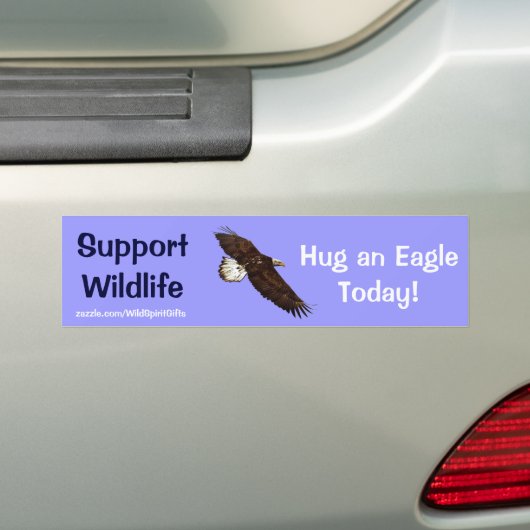 BALD EAGLE Wildlife Support Bumpersticker (Op auto)