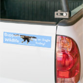 BALD EAGLE Wildlife Supporter Funny Bumper Sticker (Sur camion)