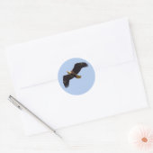 Bald Eagle Wings Ronde Sticker (Envelop)