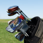 Bald Eagle Wolf American Flag Golfheadcover (Insitu)