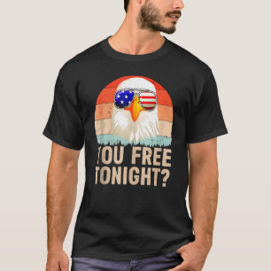 Bald Eagle Women Mannen Vintage 4 juli jullie vrij T-shirt