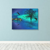 Bald Eagles Canvas Afdruk (Insitu (Houten vloer))