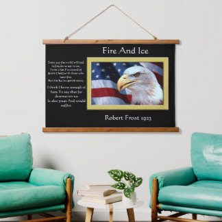 Bald Eagles hoofd je te zien Hangend Wandkleed